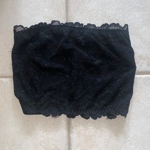 Dynamite Black Lace Bandeau Top XS